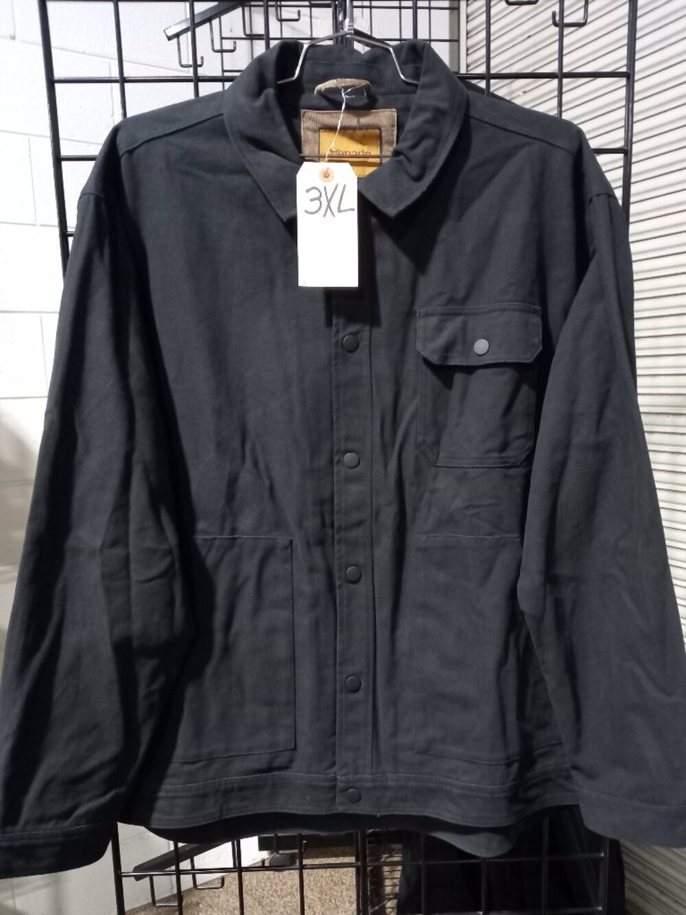 Men's Concealed Carry Flannel Lined Canvas Shirt Jacket | 3XL